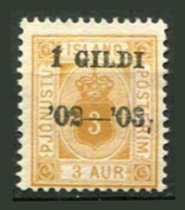 Island Afa 03B Ustemplet Tjenestemærker