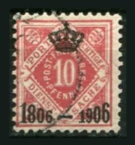 Wurttemberg Afa 10 Stemplet
