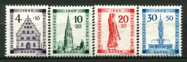 Baden Afa 33 - 36 Postfrisk