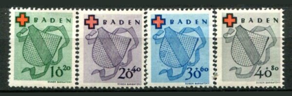 Baden Afa 28 - 31 Postfrisk