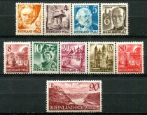 Rheinland-Pfalz Afa 37 - 46 Postfrisk
