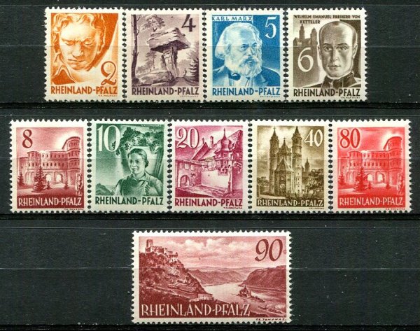 Rheinland-Pfalz Afa 37 - 46 Postfrisk
