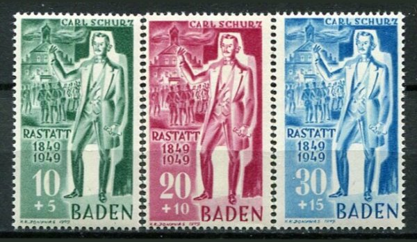 Baden Afa 53 - 54 Postfrisk