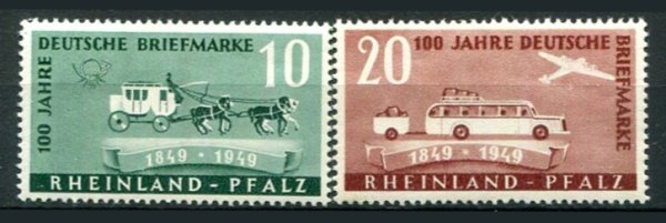 Rheinland-Pfalz Afa 50 - 51 Postfrisk