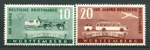Wurttemberg Afa 50 - 51 Postfrisk