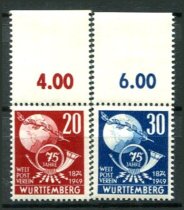 Wurttemberg Afa 52 - 53 Postfrisk