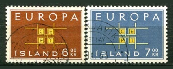 Island Afa 374 - 75 Stemplet