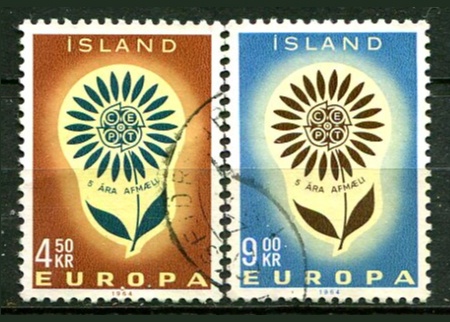 Island Afa 386 - 87 Stemplet