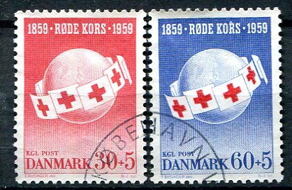 Danmark Afa 378 - 79 Stemplet