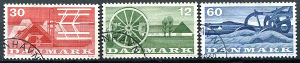 Danmark Afa 381 - 83 Stemplet