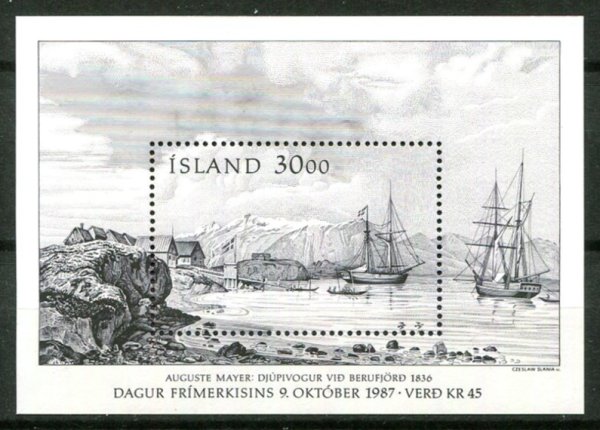 Island Afa 671 Postfrisk Miniark