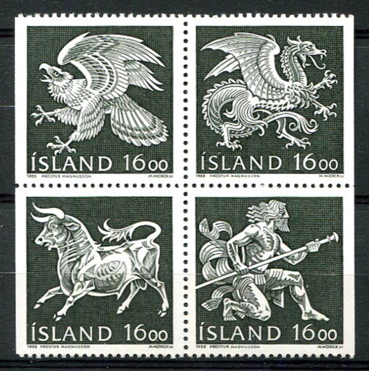 Island Afa 683 - 86 Postfrisk Sammentryk