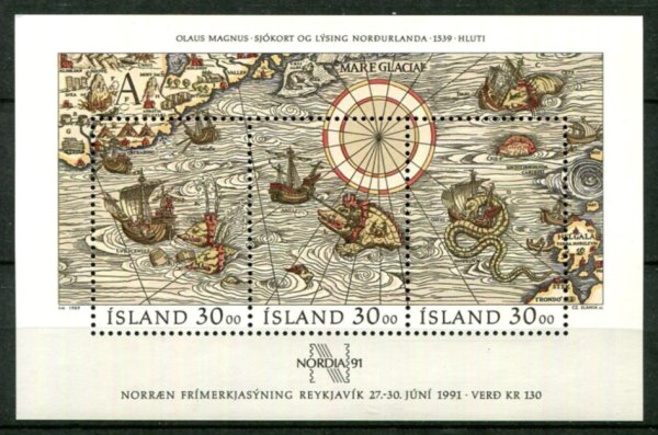 Island Afa 706 Postfrisk