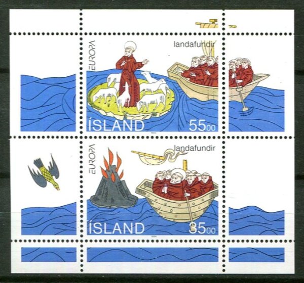 Island Afa 790a - 91a Postfrisk Miniark