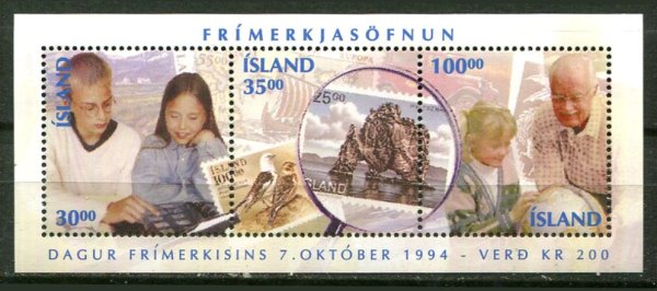 Island Afa 799 Postfrisk Miniark