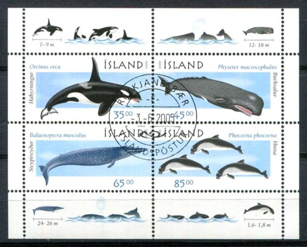 Island Afa 890 - 93 Stemplet Miniark