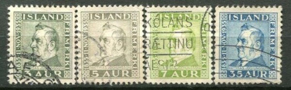 Island Afa 183 - 86 Stemplet