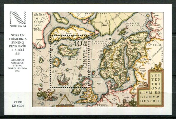 Island Afa 615 Postfrisk Miniark