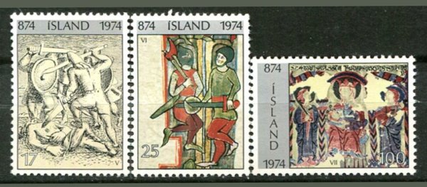 Island Afa 492 - 94 Postfrisk