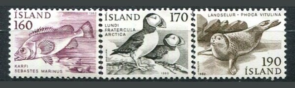 Island Afa 559 - 61 Postfrisk