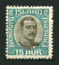 Island Afa 37 Postfrisk Tjenestemærker
