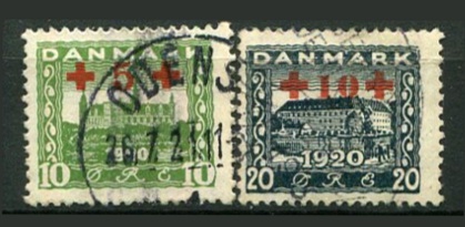 Danmark Afa 120 - 21 Stemplet