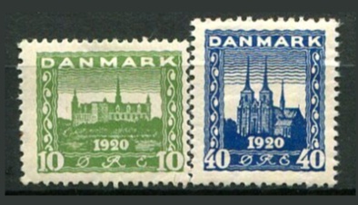 Danmark Afa 115 - 16 Ustemplet