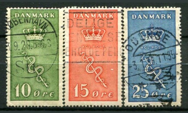 Danmark Afa 178 - 80 Stemplet