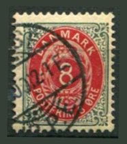 Danmark Afa 25By Stemplet