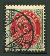 Danmark Afa 25By Stemplet