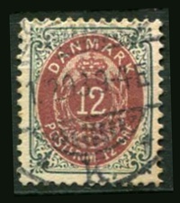 Danmark Afa 26By Stemplet