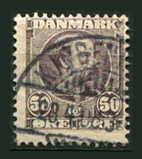 Danmark Afa 50 Stemplet