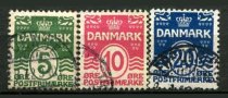 Danmark Afa 64 - 66 Stemplet