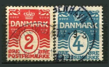 Danmark Afa 78A - 80A Stemplet