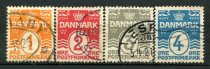 Danmark Afa 77 - 80 Stemplet