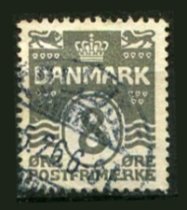 Danmark Afa 123 Stemplet