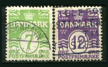 Danmark Afa 167 - 68 Stemplet