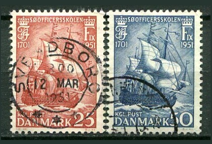 Danmark Afa 328 - 29 Stemplet