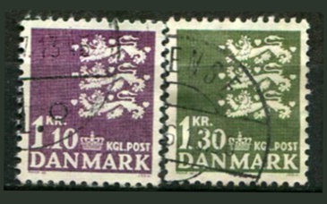 Danmark Afa 436 - 37 Stemplet