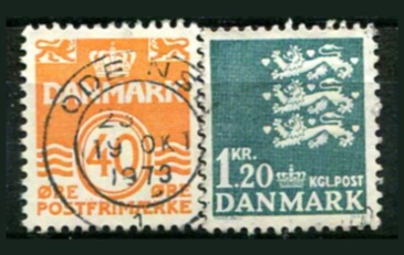 Danmark Afa 514 - 15 Stemplet