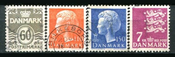 Danmark Afa 652 - 55 Stemplet