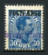 Danmark Afa 09 Stemplet Postfærge