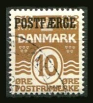 Danmark Afa 12 Stemplet Postfærge