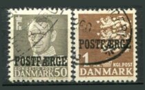 Danmark Afa 34 - 35 Stemplet Postfærge
