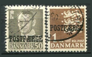 Danmark Afa 34 - 35 Stemplet Postfærge