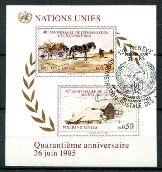 Geneve Afa 137 Stemplet Miniark