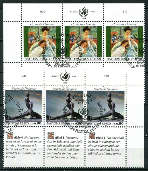 Geneve Afa 183 - 84 Stemplet Sammentryk
