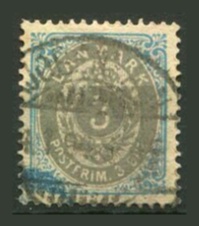 Danmark Afa 22 Stemplet