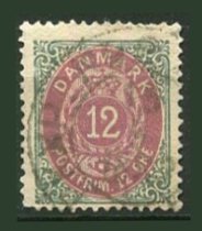 Danmark Afa 26 Stemplet
