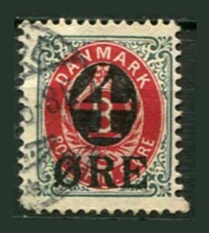 Danmark Afa 40 Stemplet
